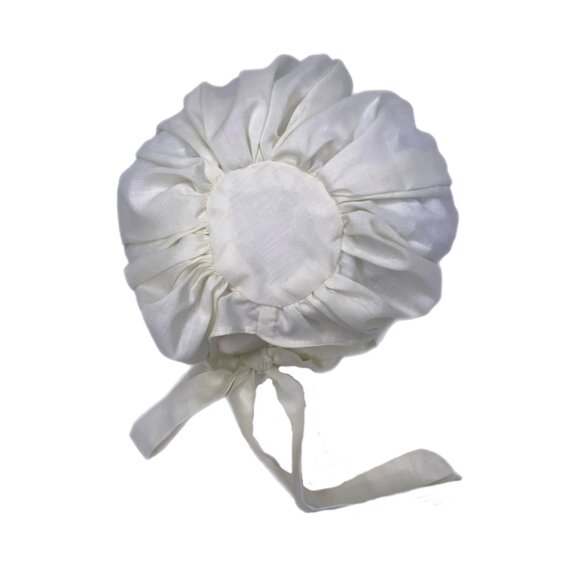 Baby Infant Girl Yellow Bonnet with Smocking - Picture 4 of 5